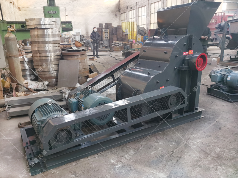 小型雙級粉碎機生產線發貨圖片_發往山東煙臺_粉碎青石
